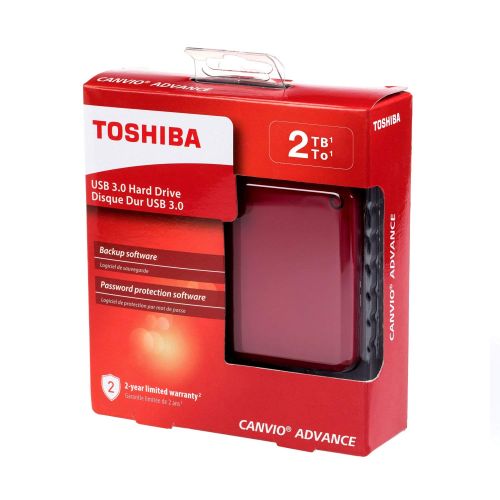  [아마존 핫딜]  [아마존핫딜]Toshiba Canvio Connect II Tragbare 1TB Festplatte rot rot 2TB