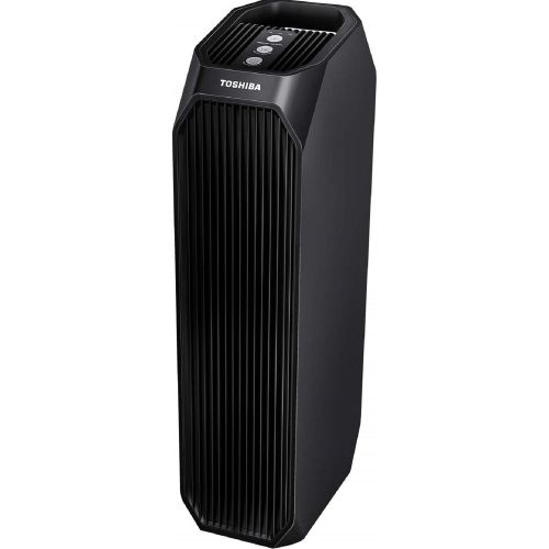  Toshiba Air Purifier CAF-W36USW UV Light Sanitizer, Designed for Smoke, Dust, Odors, Pollen and Pet Hair for Home, Office, Bedroom, Black