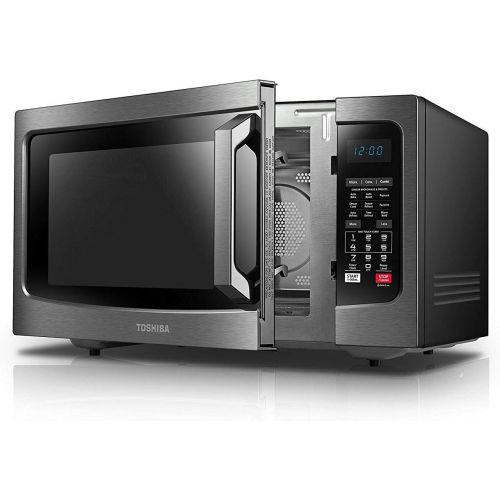  Toshiba EC042A5C-BS microwave oven, 1.5Cu.ft, Black Stainless Steel