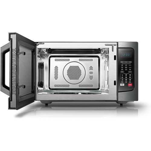  Toshiba EC042A5C-BS microwave oven, 1.5Cu.ft, Black Stainless Steel