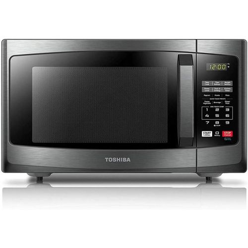  Toshiba EM925A5A-BS Microwave Oven with Sound On/Off ECO Mode and LED Lighting, 0.9 Cu Ft/900W, Black Stainless Steel