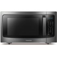 Toshiba ML-EC42P(BS) Multifunctional Microwave Oven with Healthy Air Fry, Convection Cooking, Smart Sensor, Easy-to-Clean Interior and ECO Mode, 1.5 Cu.ft, Black Stainless Steel