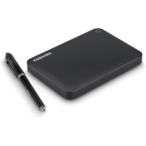  Toshiba Canvio Connect II 1TB Portable Hard Drive, Black (HDTC810XK3A1)