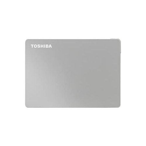  Toshiba Canvio Flex 1TB Portable External Hard Drive USB-C USB 3.0, Silver for PC, Mac, & Tablet - HDTX110XSCAA