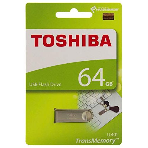  Toshiba USB2.0 Flash Drive 64GB USB 2.0 Flash Disk TransMemory U401 Metal USB Memory Stick (THN-U401S0640A4)