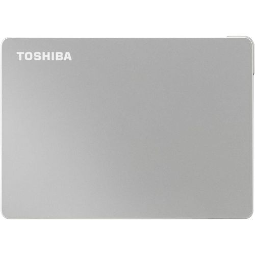  Toshiba Canvio Flex 4TB Portable External Hard Drive USB-C USB 3.0, Silver for PC, Mac, & Tablet - HDTX140XSCCA