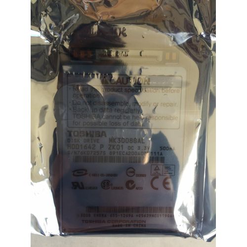  Toshiba MK3008GAL - Hard drive - 30 GB - internal - 1.8 - ATA-100 - 4200 rpm - ZIF connection