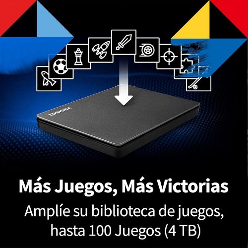  Toshiba Canvio Gaming 1TB Portable External Hard Drive USB 3.0, Black for PlayStation, Xbox, PC, & Mac - HDTX110XK3AA