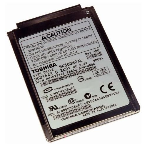  Toshiba MK3006GAL 30GB UDMA/66 4200RPM 2MB 1.8 Mini Hard Drive