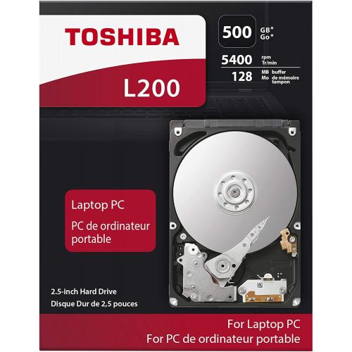  Toshiba 2.5, 500GB, SATA3, L200 Hard Drive, 5400RPM, 8MB Cache, 7mm Model 500TO8L200