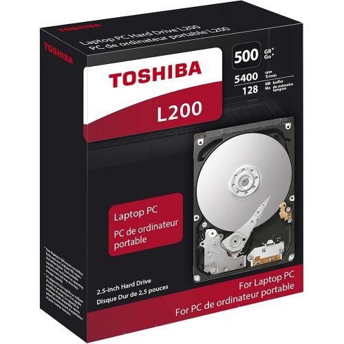  Toshiba 2.5, 500GB, SATA3, L200 Hard Drive, 5400RPM, 8MB Cache, 7mm Model 500TO8L200