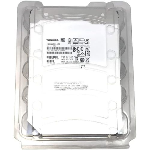  Toshiba MG Series Enterprise 14TB 256MB Cache 7200RPM SATA 6.0Gb/s 3.5 Internal Enterprise Hard Drive (MG08ACA14TE)