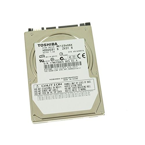  Toshiba MK1234GSX 120GB SATA/150 5400RPM 8MB 2.5 Hard Drive