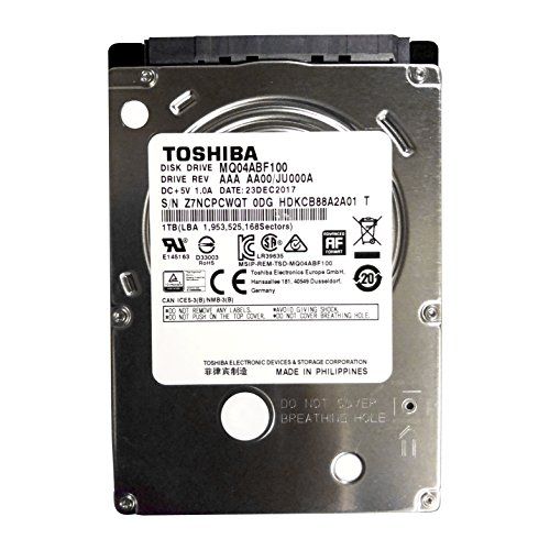  MQ04ABF100 Toshiba 1TB/1000GB 5400rpm Sata 7mm 2.5 Hard Drive 128mb, 6 Gbit/s.