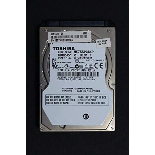  Toshiba MK7559GSXP 750GB 5400RPM 2.5 SATA Hard Drive