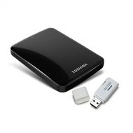 Toshiba Canvio Connect Portable External Hard Drive 2TB with USB 2.0 Flash Drive 32GB