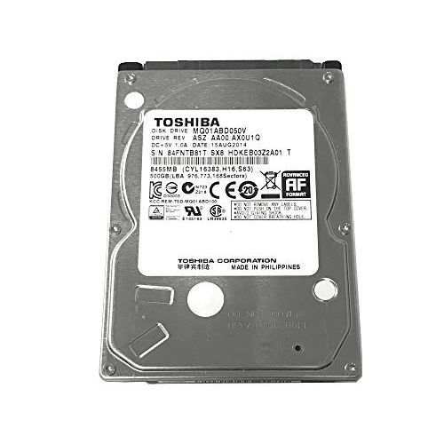  500GB Toshiba 2.5-inch SATA laptop hard drive (5400rpm, 8MB cache) MQ01ABD050V