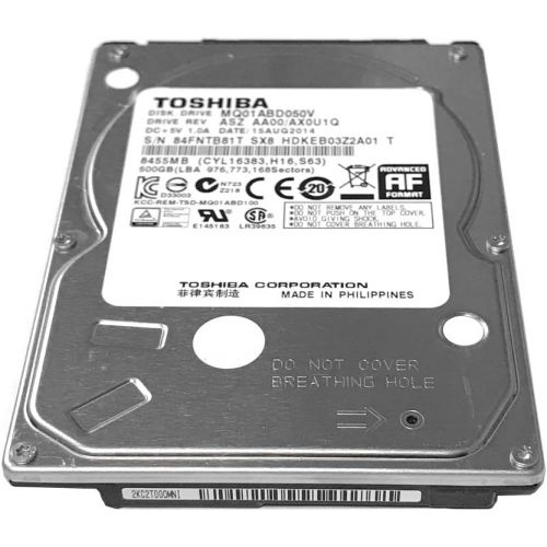  500GB Toshiba 2.5-inch SATA laptop hard drive (5400rpm, 8MB cache) MQ01ABD050V