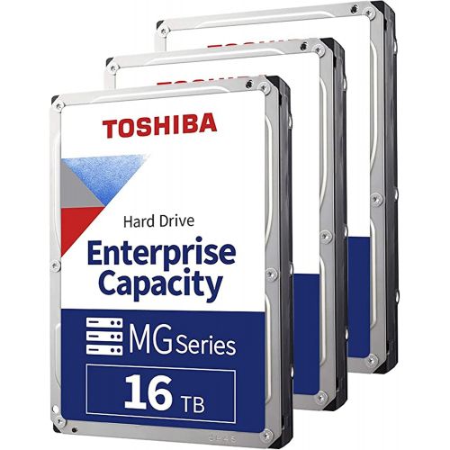  Toshiba MG08 48TB Enterprise Desktop Hard Drive (16TB x 3)? SATA 6.0Gb/s, 7200 RPM, 512MB Cache, 512e, 3.5 Internal HDD - MG08ACA16TE