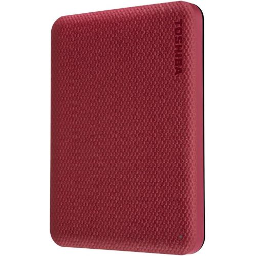  Toshiba Canvio Advance 2TB Portable External Hard Drive USB 3.0, Red - HDTCA20XR3AA