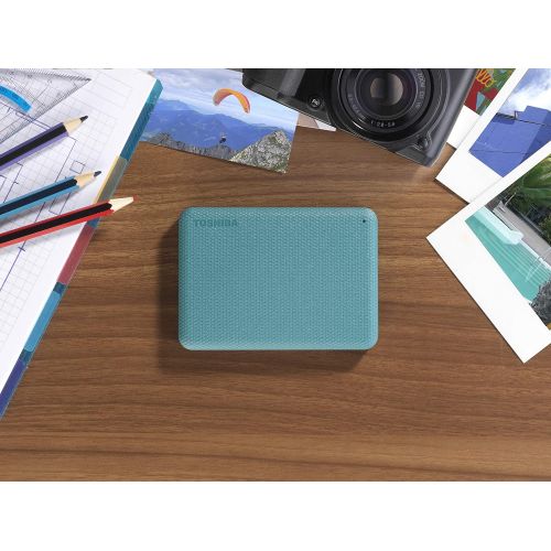  Toshiba Canvio Advance 4TB Portable External Hard Drive USB 3.0, Green - HDTCA40XG3CA