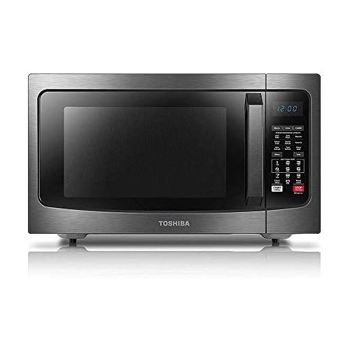  Toshiba EC042A5C-BS Countertop Microwave Oven with Convection, Smart Sensor, Sound On/Off Function and LED Display, 1.5 CU.FT, Black