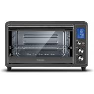 Toshiba Digital Toaster Oven with Double Infrared Heating and Speedy Convection, Larger 6-slice/12-inch Capacity, 1700W, 10 Functions and 6 Accessories Fit All Your Needs