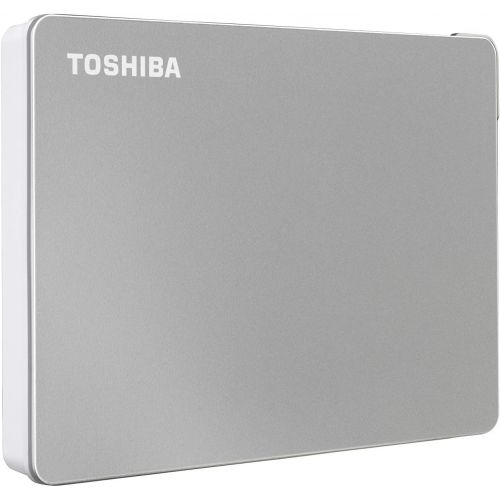  [아마존베스트]Toshiba Canvio Flex 2TB Portable External Hard Drive USB-C USB 3.0, Silver for PC, Mac, & Tablet - HDTX120XSCAA