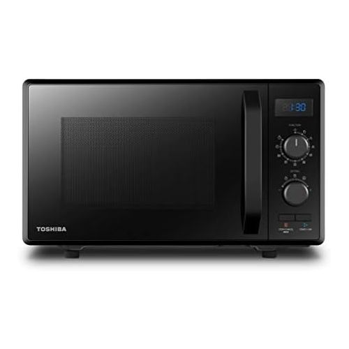  [아마존베스트]Toshiba MW2-AG23PF(BK) Mikrowelle / 3-in-1 Mikrowelle mit Grill & Kombi-Funktion / 23L / 900W / 1000W Grill/energiesparender ECO-Funktion/Drehteller mit Positionsspeicher/Schwarz