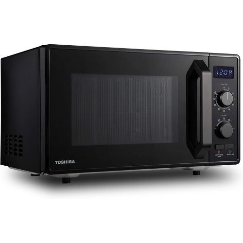  [아마존베스트]Toshiba MW2-AG23PF(BK) Mikrowelle / 3-in-1 Mikrowelle mit Grill & Kombi-Funktion / 23L / 900W / 1000W Grill/energiesparender ECO-Funktion/Drehteller mit Positionsspeicher/Schwarz