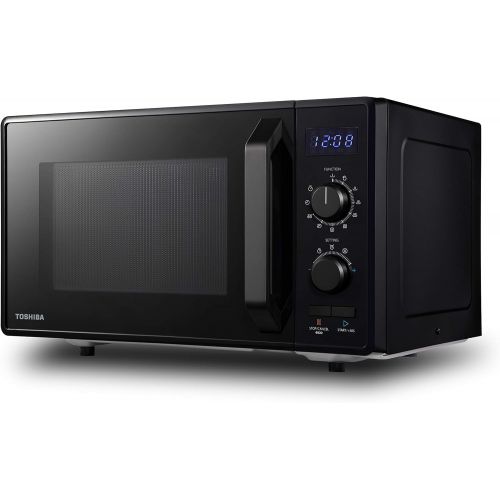  [아마존베스트]Toshiba MW2-AG23PF(BK) Mikrowelle / 3-in-1 Mikrowelle mit Grill & Kombi-Funktion / 23L / 900W / 1000W Grill/energiesparender ECO-Funktion/Drehteller mit Positionsspeicher/Schwarz