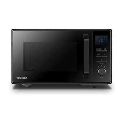  [아마존베스트]Toshiba MW2-AC25TF(BK) 4-in-1 Mikrowelle mit Heissluft & Grill & Kombi Funktion / 25L / 900W / 1100W Grill / 2100W Heissluft/Emaille Innenraum/Drehteller mit Positionsspeicher/Schwar