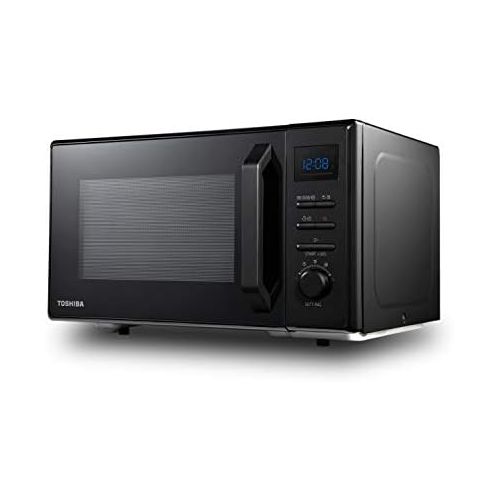  [아마존베스트]Toshiba MW2-AC25TF(BK) 4-in-1 Mikrowelle mit Heissluft & Grill & Kombi Funktion / 25L / 900W / 1100W Grill / 2100W Heissluft/Emaille Innenraum/Drehteller mit Positionsspeicher/Schwar