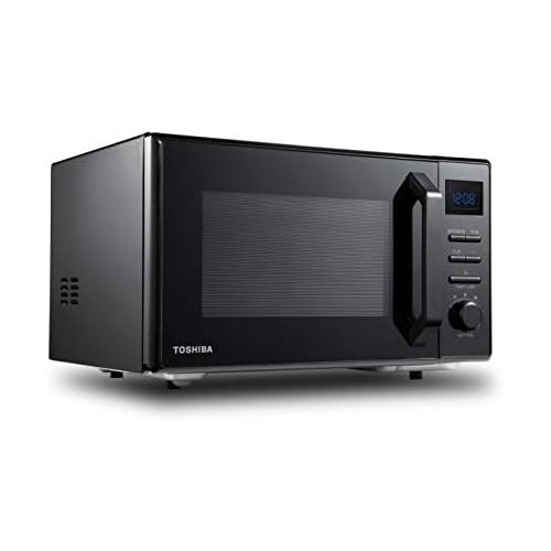  [아마존베스트]Toshiba MW2-AC25TF(BK) 4-in-1 Mikrowelle mit Heissluft & Grill & Kombi Funktion / 25L / 900W / 1100W Grill / 2100W Heissluft/Emaille Innenraum/Drehteller mit Positionsspeicher/Schwar