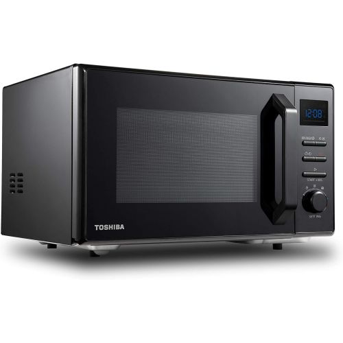  [아마존베스트]Toshiba MW2-AC25TF(BK) 4-in-1 Mikrowelle mit Heissluft & Grill & Kombi Funktion / 25L / 900W / 1100W Grill / 2100W Heissluft/Emaille Innenraum/Drehteller mit Positionsspeicher/Schwar