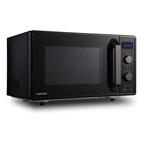  [아마존베스트]Toshiba MW2-AG23PF(BK) Mikrowelle / 3-in-1 Mikrowelle mit Grill & Kombi-Funktion / 23L / 900W / 1000W Grill/energiesparender ECO-Funktion/Drehteller mit Positionsspeicher/Schwarz