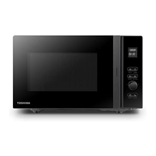  [아마존베스트]Toshiba MV-AM20T(BK) Microwave / Solo Microwave - 20 L / 800 W / 5 Power Levels / 12 Automatic Programs / Enamel Interior / Easy to Clean / Defrost Function / Glass Turntable (24.5