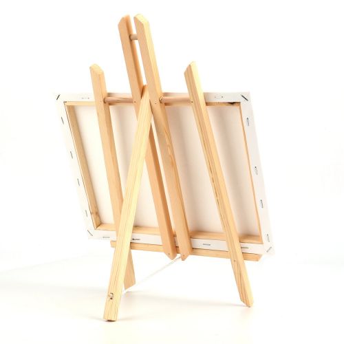  Tosnail 12 x 9 Canvas & 16 x 9 Easel Set Painting Craft Drawing Art Decoration Sets