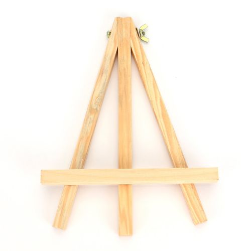  Tosnail 9 Tall Natural Pine Wood Tripod Easel Photo Painting Display Portable Tripod Holder Stand, 6 Pack