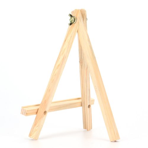  Tosnail 9 Tall Natural Pine Wood Tripod Easel Photo Painting Display Portable Tripod Holder Stand, 6 Pack