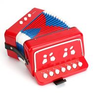 [아마존베스트]Tosnail Kids Piano Percussion Accordion Musical Toy, Red