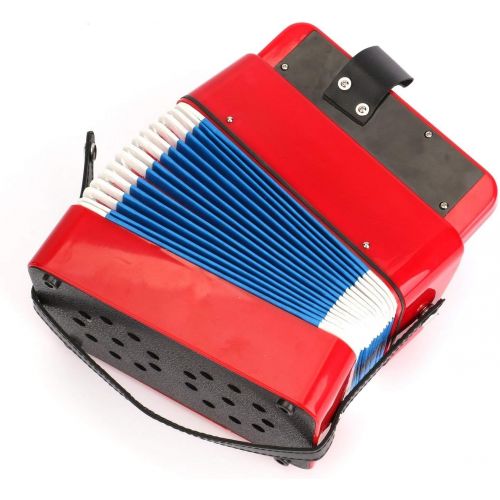  [아마존베스트]Tosnail Kids Piano Percussion Accordion Musical Toy, Red