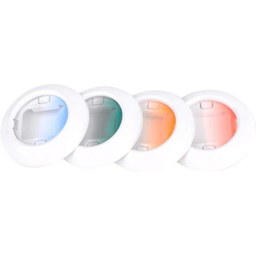  Tosuny 4 Colour Close-Up Lens Filter for Fujifilm Instax Mini 7S/8/8+/9, Blue Green Red Orange Instant Camera Flashlight Flash Filters Set(Gradient)
