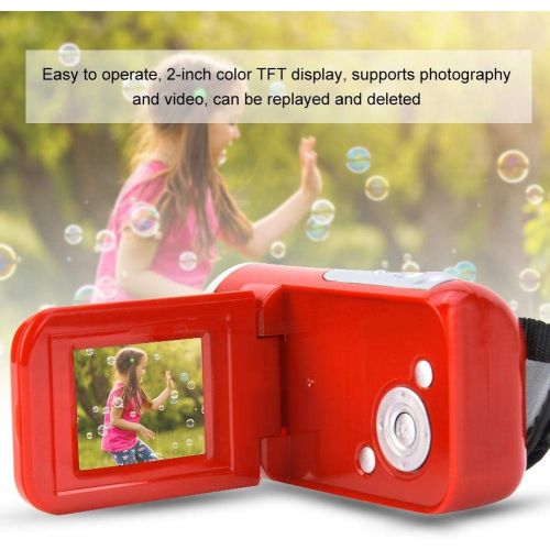  [아마존베스트]Tosuny Video Camera, 16X HD 1080 x 720 2 Inch TFT LCD Screen Digital Video Camera Camcorder Supports Photography and Video for Cycling, Climbing and Running. Best Gift for Birthday (Red)