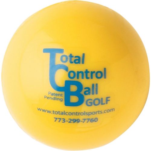  Total Control Sports Golf Ball with Blue Dot (Pack of 6), Yellow
