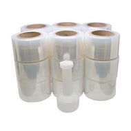 Totalpack TOTALPACK - 3x 1000 FT Roll -80 Gauge Thick + Hybrid technology with Dispenser, 18 Pack Stretch Moving & Packing Wrap. Industrial Strength, Clear Plastic Pallet Shrink Film Ideal F