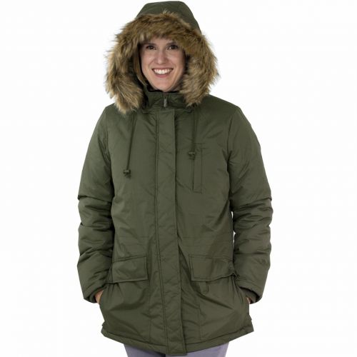  Totes Womens Anorac Parka Coat Ivy Green Medium