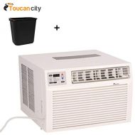 Toucan City 7 Gal Trash can and Amana 11,600 BTU R-410A Window Air Conditioner with 3.5 kW Electric Heat and Remote AE123G35AX