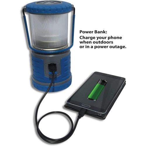  [아마존베스트]Tough Light LED Rechargeable Lantern - 200 Hours of Light from a Single Charge, Longest Lasting on Amazon! Camping and Emergency Light with Cell Phone Charger - 2 Year Warranty