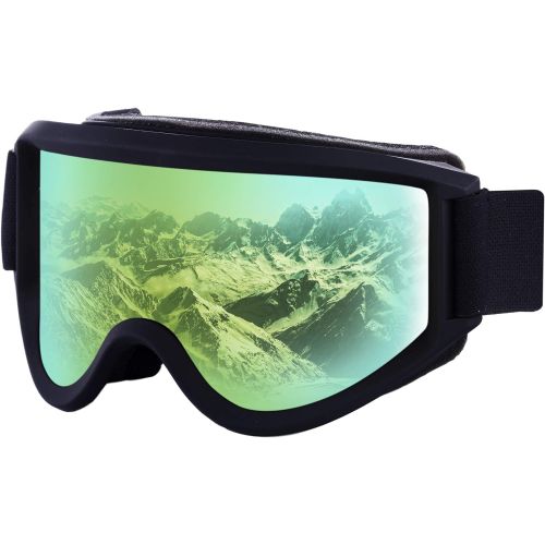  Tough Outdoors Ski & Snowboard Goggles - OTG Snow Glasses for Skiing, Snowboarding & Outdoor Winter Sports - Fits Men, Women & Youth